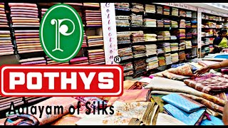 Pothys latest collection sarees Mulberrytissuecottondeepavali 2024 [upl. by Timon]