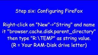 Mozilla FireFoxs cache in a free RAMDisk software x86 amp x64 [upl. by Leslee]