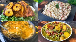 Full Easter Dinner 2024 ✝️ 2024 Easter Dinner Recipes  Jerk Pineapple Ham amp More [upl. by Yrffej]