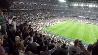 Real Madrid Fans reaction after Messi scoring last minute goal  23042017 [upl. by Ulyram]