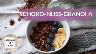 Granola RezepteSchokoNussGranolaMüsli selber machenEv yapımı kakaolu fındıklı granola tarifi [upl. by Lucchesi591]