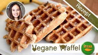 Waffeln selber machen  Waffelrezept  Vegan backen  Gesunder Snack  Vitamix [upl. by Nurat]