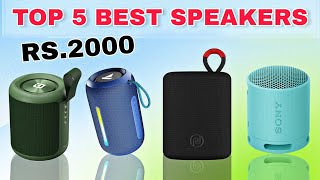 Top 5 best bluetooth speakers under 2000  Best portable bluetooth speaker under 2000 [upl. by Anaz]