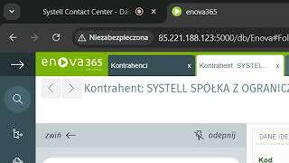 Integracja Systell Contact Center z Enova365 v3 [upl. by Nnav677]