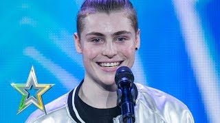 Zacc shows the IGT judges how to Vogue  Auditions Week 1  Ireland’s Got Talent 2018 [upl. by Parker]