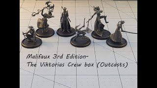 Wyrd Miniatures Unboxing the Malifaux 3rd Edition Viktorias Crew [upl. by Orren]