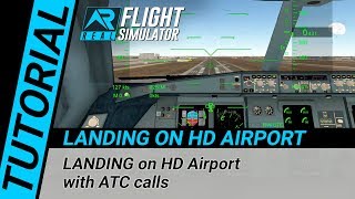 RFS Real Flight Simulator  Tutorial LANDING on HD Airport [upl. by Marji]