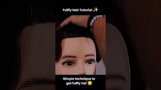 Fulffy hair tutorial 🔥 hairstyle shorts haircare haircut glowup [upl. by Tteltrab639]