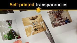 Selfprinted transparencies for background projection [upl. by Langsdon]