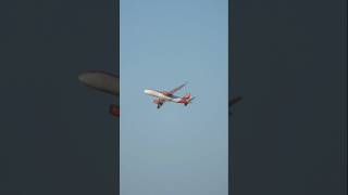 EasyJet A320 takeoff from Naples aviation [upl. by Elleiad]