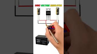 5vdc Voltage Regulator Circuit using 7805  Diy Simple and Easy Electronics Projects voltagereg [upl. by Aratahc]