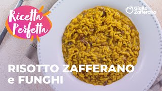 RISOTTO ZAFFERANO e FUNGHI  ABBINAMENTO PERFETTO🍂✨ adv [upl. by Kafka]