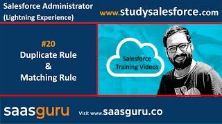 20 Duplicate rule and matching rules in salesforce lightning  Salesforce Training Videos [upl. by Rea]