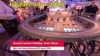 2023 Grand Central Holiday Train Show By NY Transit Museum [upl. by Eitten]