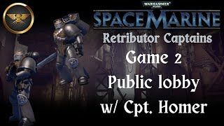 Space Marine 2011  PvP  Retributor Captains Chakax amp Homer  Game 2 [upl. by Darsey]