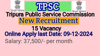 TPSC Job NotificationGroupAGroupBGroupC Assistant Programer 15 VacancyShortGuide123youtube [upl. by Handy]