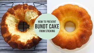 How to Prevent Bundt Cake from Sticking [upl. by Hutchinson]