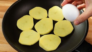 1 Potato 2 eggs Quick recipe perfect for breakfast Delicious potato omelet recipe [upl. by Corbie]