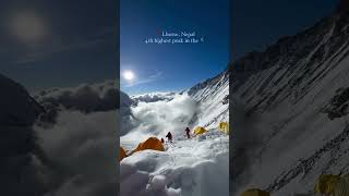 Lhotse 4th highest peak nepal Views that are out of this world at7000m above sealevelblacktronado [upl. by Aivekal]