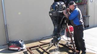 2006 Evinrude 4Stroke 70hp Outboard Boat Motor Electronic Fuel Injection AS IS [upl. by Tillo]