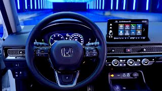 HONDA Civic 2023  INTERIOR details digital cockpit amp new infotainment system [upl. by Kifar]