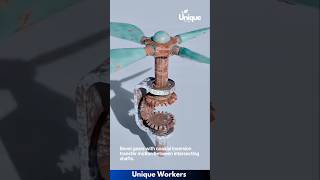 How bevel gears work with coaxial inversion  The workers do their job perfectly  machine shorts [upl. by Alexis]