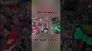 100evoker VS 40 IRON GOLEM WINNER🤔 [upl. by Merwyn946]