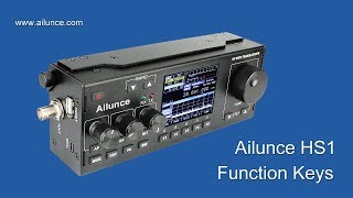 Ailunce HS1 HF SDR Transceiver Key Function [upl. by Atival8]