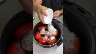 Coloquei TOMATES na AIR FRYER e fiz o famoso molho de restaurante shorts [upl. by Wachtel10]