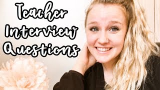 ELEMENTARY TEACHER INTERVIEW QUESTIONS AND ANSWERS  TEACHER INTERVIEW TIPS  FIRST YEAR TEACHER [upl. by Ahsas]