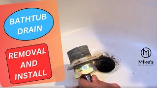 Bathtub drain removal and install [upl. by Jeanelle293]