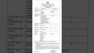 HSLC 2024 exam routine with pdf 🛑 important sebaboard [upl. by Ahsekan586]