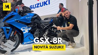 SUZUKI  GSX8R novità 2024 a EICMA ENGLISH SUB [upl. by Sucram729]