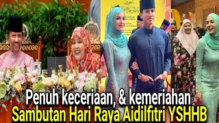 Baginda Sultan Brunei di Majlis Sambutan Hari Raya Aidil fitri Yayasan Sultan Haji Hassanal Bolkiah [upl. by Ynelram]