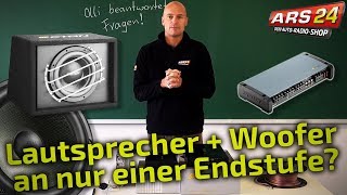 Lautsprecher und Subwoofer an einer Endstufe Geht das  Tutorial  ARS24 [upl. by Aihsikal]