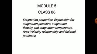 Stagnation pressurestagnation temperature and stagnation density derivation area velocity relation [upl. by Inattirb]