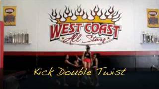 West Coast All Stars Cheerleading  Basket Toss Types [upl. by Stronski]