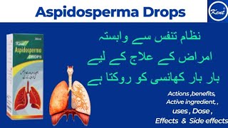 Kent Aspidosperma drops Homeopathic medicine benefits  Aspidosperma drops for lungs disease [upl. by Yeslaehc254]