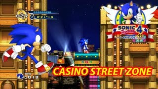 Sonic The Hedgehog 4 Episode 1  Casino Street Zone [upl. by Oisor438]