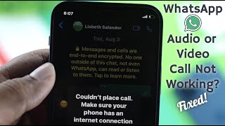 WhatsApp Audio or Video Call not Working on iOS 15  Fixed on iPhone [upl. by Zacherie]