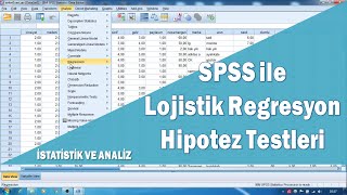 SPSS ile Lojistik Regresyon Binary Analizi ve Hipotez Testleri [upl. by Lambart]