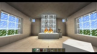 Minecraft  Tuto  Comment faire une cheminée belle moderne et design [upl. by Nnyrb633]