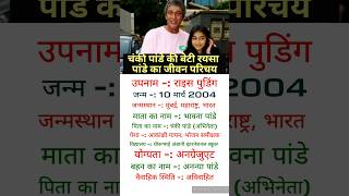 Chunky Pandey daughter Rysa Pandey  biography shorts [upl. by Kazim]