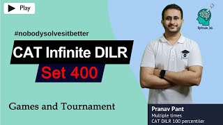 CAT Infinite DILR  Set 400  The Hundred  Games and Tournament  Aptitude Jab Originals [upl. by Omle]