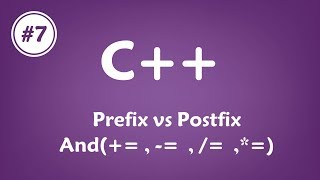 07 c  Prefix and PostfixampCompound assignment [upl. by Maletta]