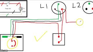 DRAW WIRING DIAGRAM FOR ONE WAY SWITCH CONTROL 2 LIGHTS [upl. by Aihsas]