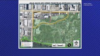 Julia Davis Park pathway access closed on Monday Nov11 [upl. by Seidel]