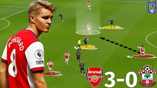 How Odegaard Unlocked Southamptons Tactics  Arsenal vs Southampton 30  Tactical Analysis [upl. by Pricilla]