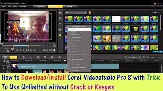 How to Download and Install Corel Videostudio Pro X8 Video Editor  With TRICK of UNLIMITED Use [upl. by Fanechka]