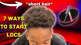 How to start your locs on short Natural hairpictures🔥🔥Tutorials Men loc journey [upl. by Ayanahs548]